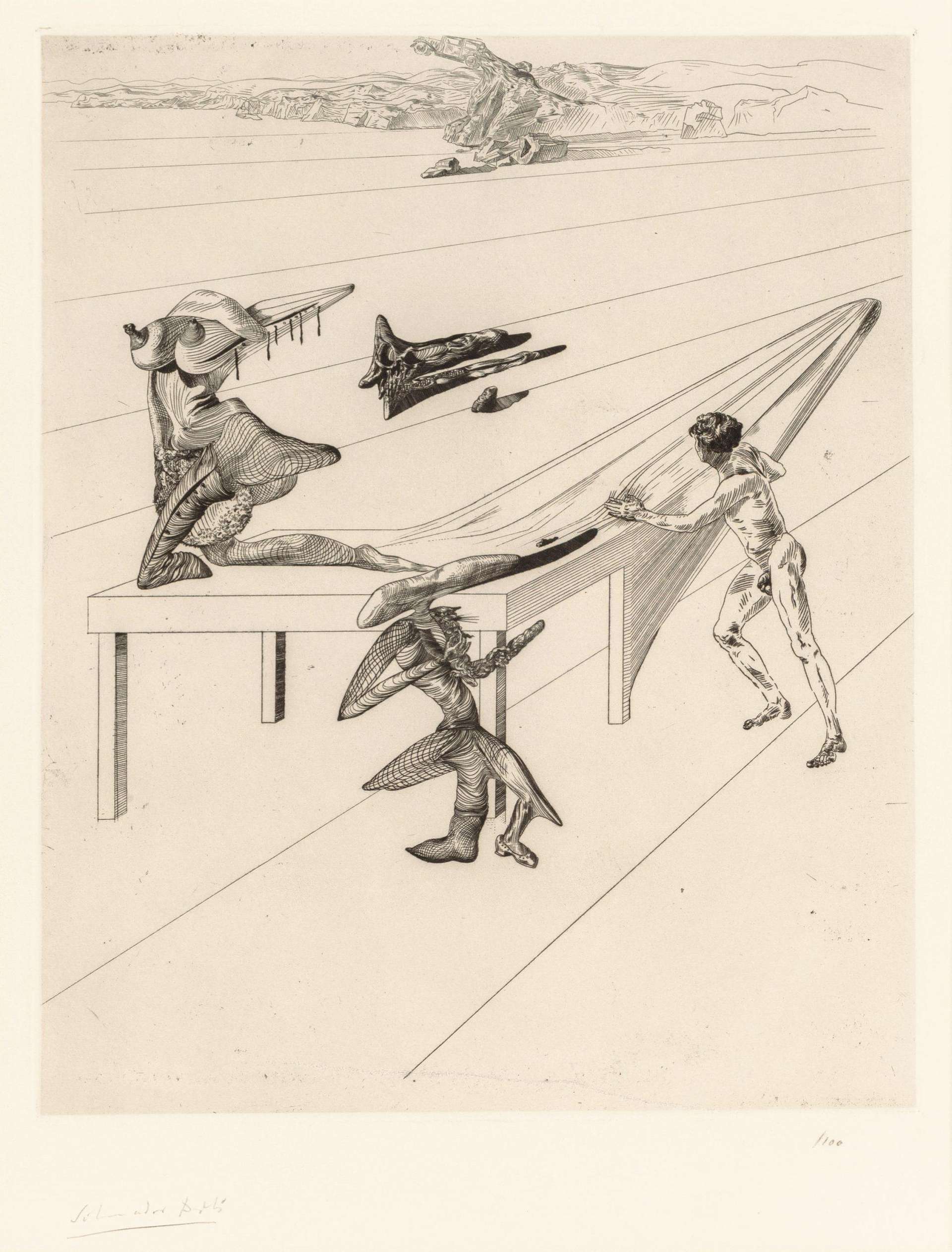Salvador Dali: The Grasshopper Child - Signed Print