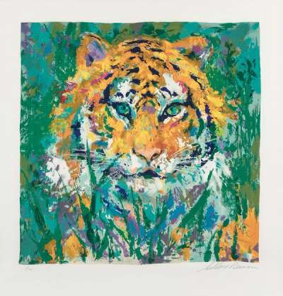 Portrait Of The Tiger - Signed Print by Leroy Neiman 1998 - MyArtBroker