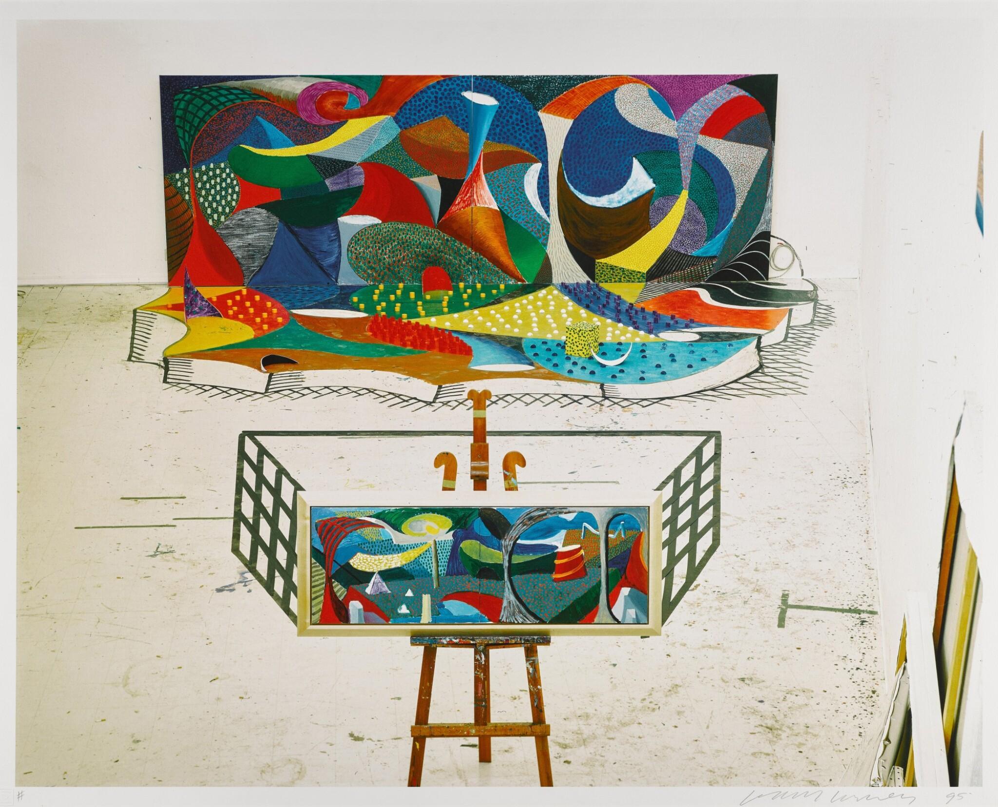 David Hockney The Studio, March 28th 1985 (Signed Print) 1995