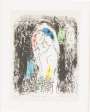 Marc Chagall: Les Amoureax En Gris - Signed Print