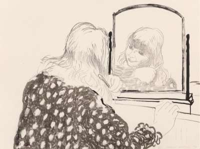 Ann Combing Her Hair - Signed Print by David Hockney 1979 - MyArtBroker