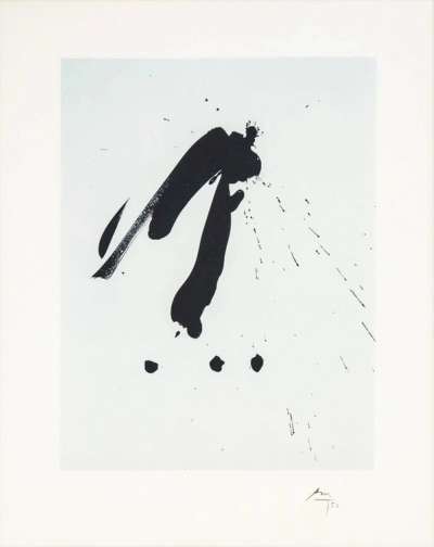Blue Gesture - Signed Print by Robert Motherwell 1988 - MyArtBroker