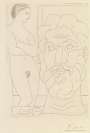 Pablo Picasso: Marie-Thérèse: Modèle Et Grande Tête Sculptée (deluxe) - Signed Print