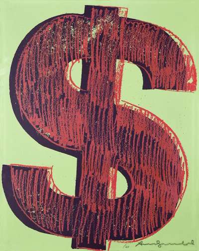 Dollar (F. & S. II.274) - Signed Print by Andy Warhol 1984 - MyArtBroker