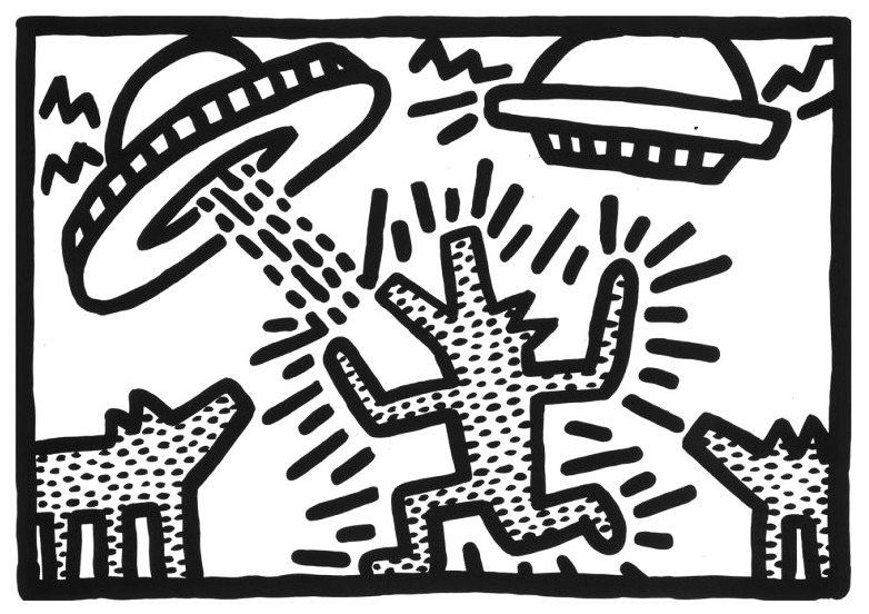 keith haring ufo shirt