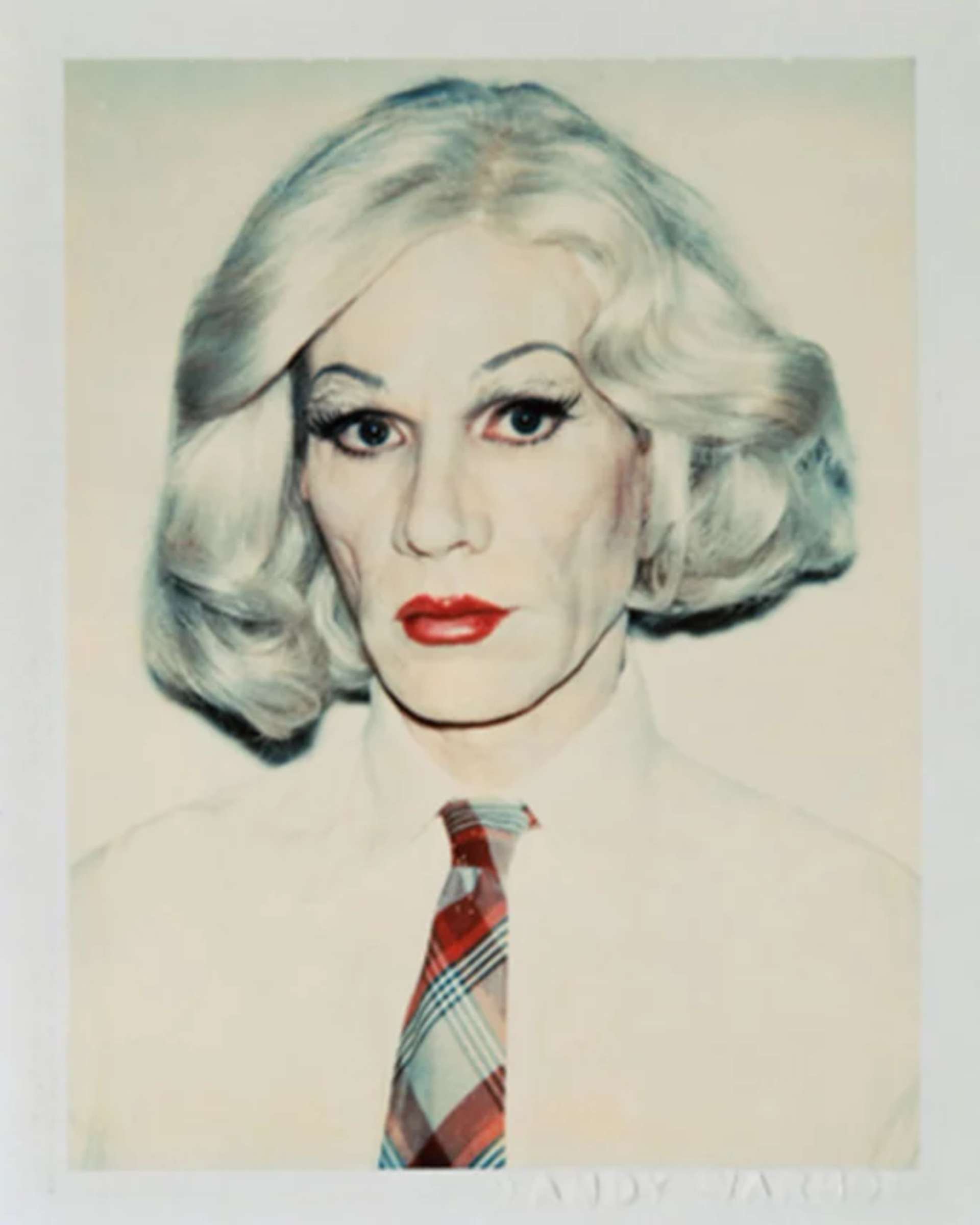 Self-Portrait In Drag by Andy Warhol