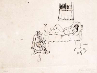 Birth (Mein Leben) - Signed Print by Marc Chagall 1922 - MyArtBroker