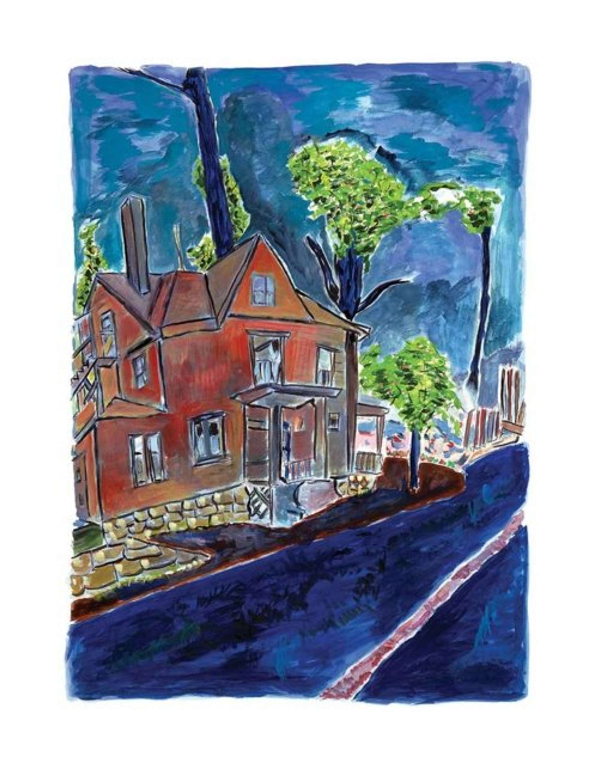 House On Union Street Medium (2013) - Signed Print by Bob Dylan 2013 - MyArtBroker