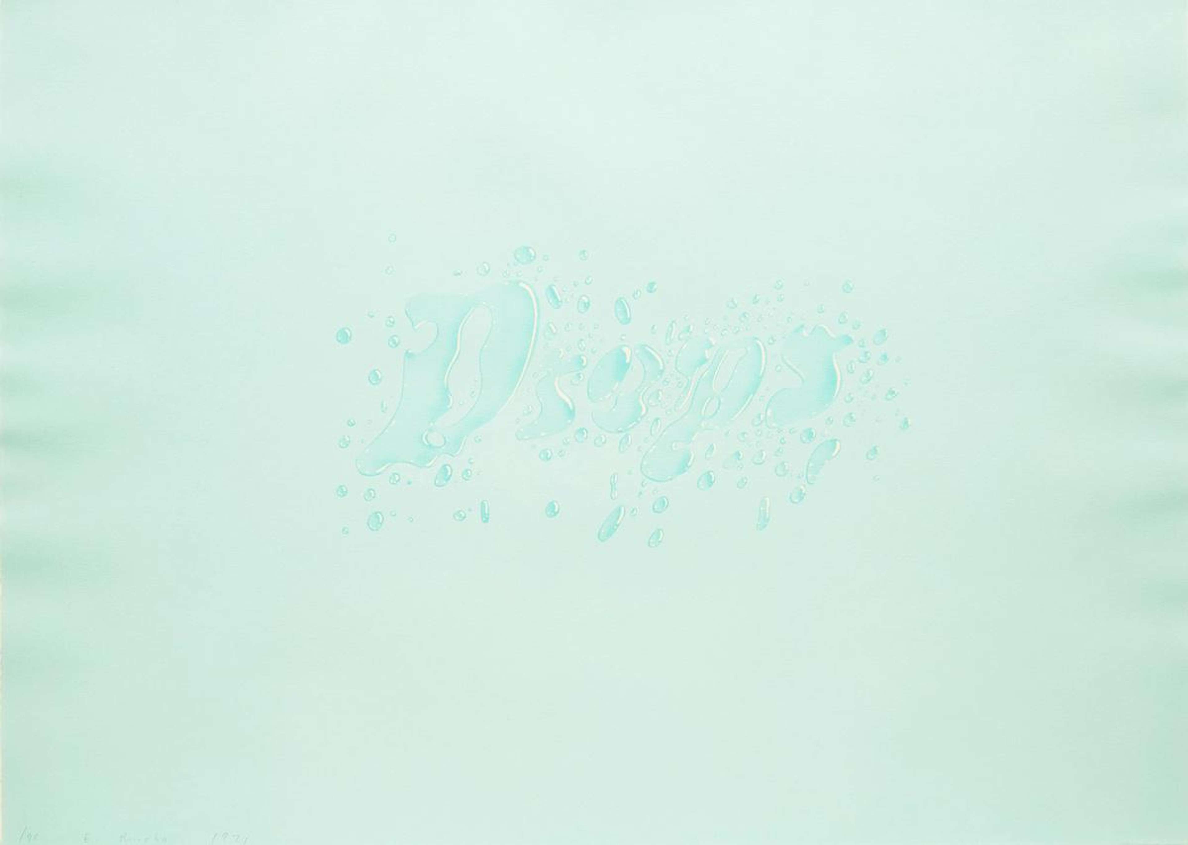 Drops - Signed Print by Ed Ruscha 1971 - MyArtBroker