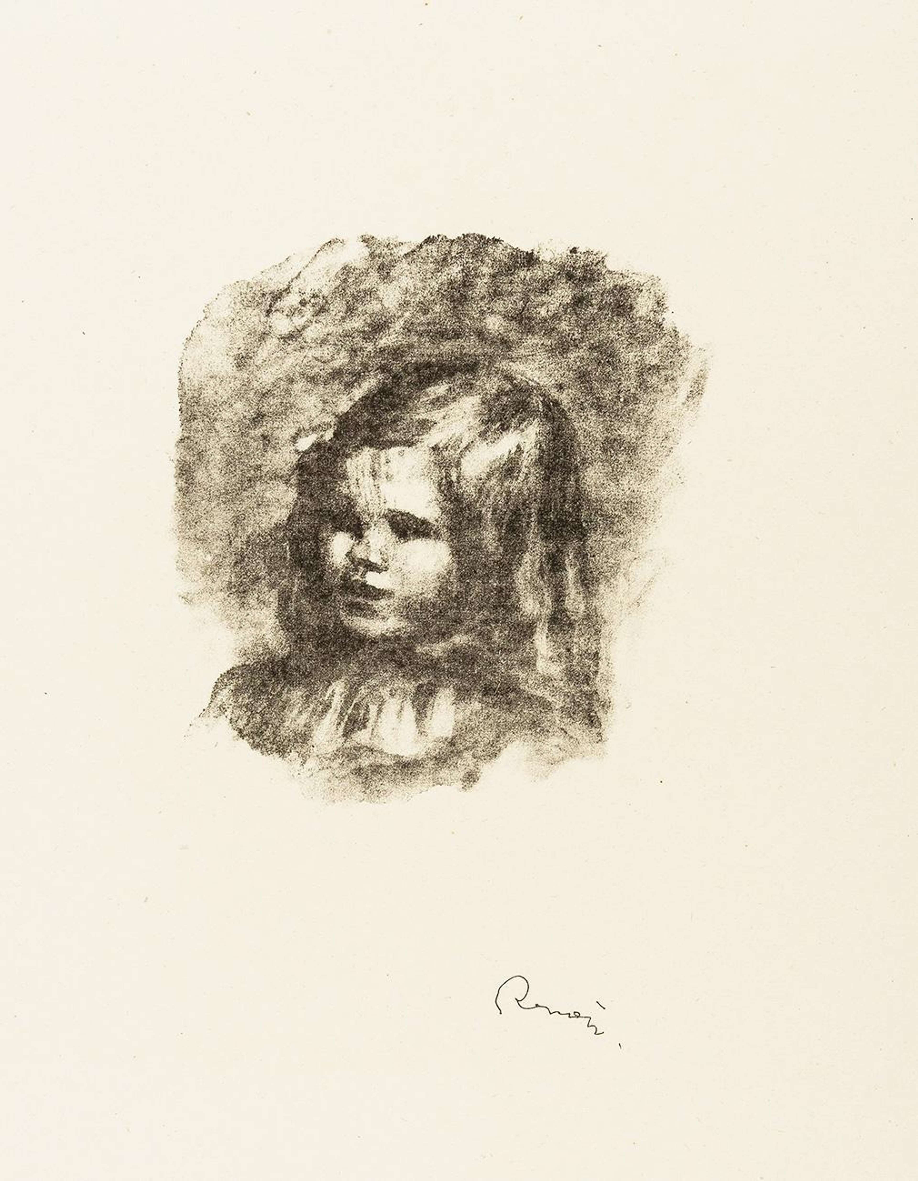 Claude Renoir, Tourné A Gauche - Signed Print by Pierre Auguste Renoir 1904 - MyArtBroker