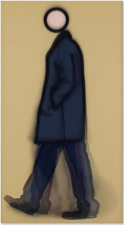 Jeremy Walking In Coat - Signed Print by Julian Opie 2010 - MyArtBroker