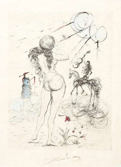 Poèmes Secrets D’Apollinaire (portfolio) - Signed Print by Salvador Dali 1967 - MyArtBroker