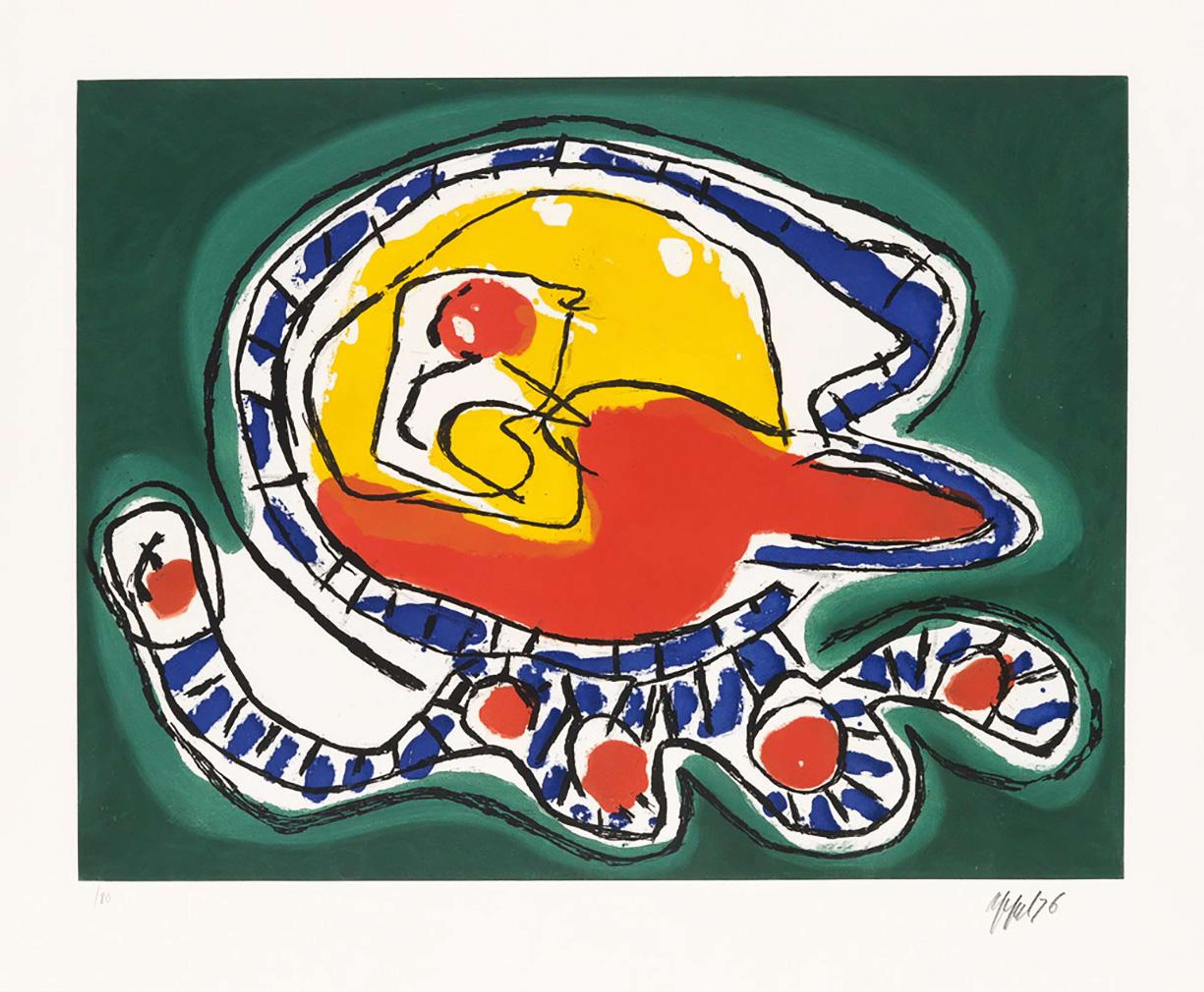 Tête Montagne I - Signed Print by Karel Appel 1976 - MyArtBroker