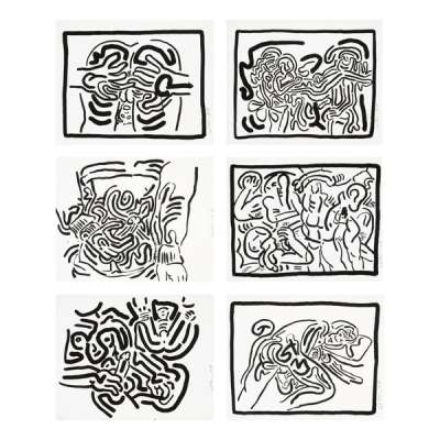 Bad Boys (complete set) - Signed Print by Keith Haring 1986 - MyArtBroker