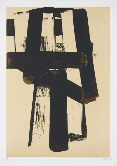Lithographie No. 31 - Signed Print by Pierre Soulages 1974 - MyArtBroker