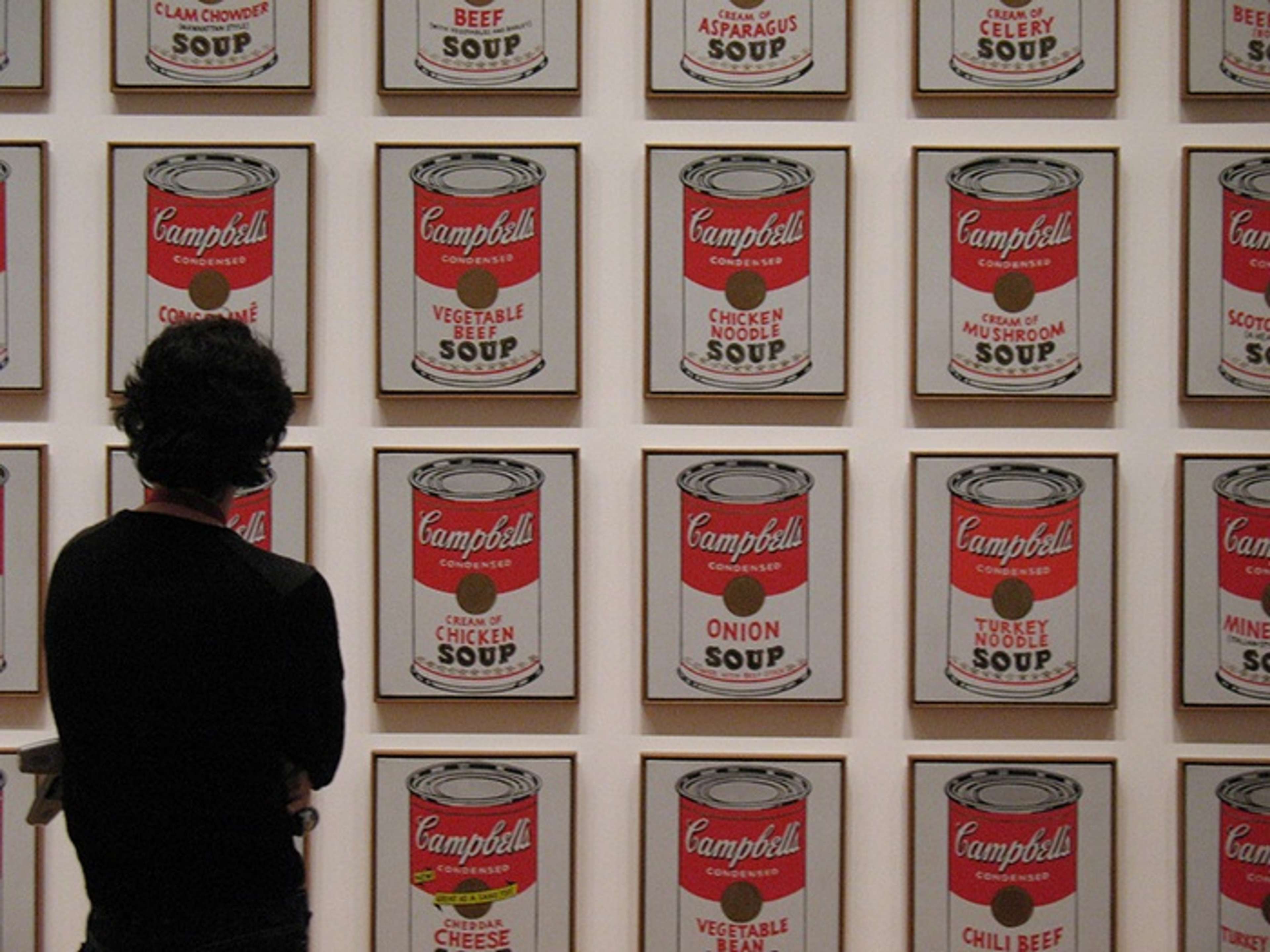 Warhol’s Campbell’s Soup Canvases by Andy Warhol - © Photograph by Sarah Ross via Creative Commons