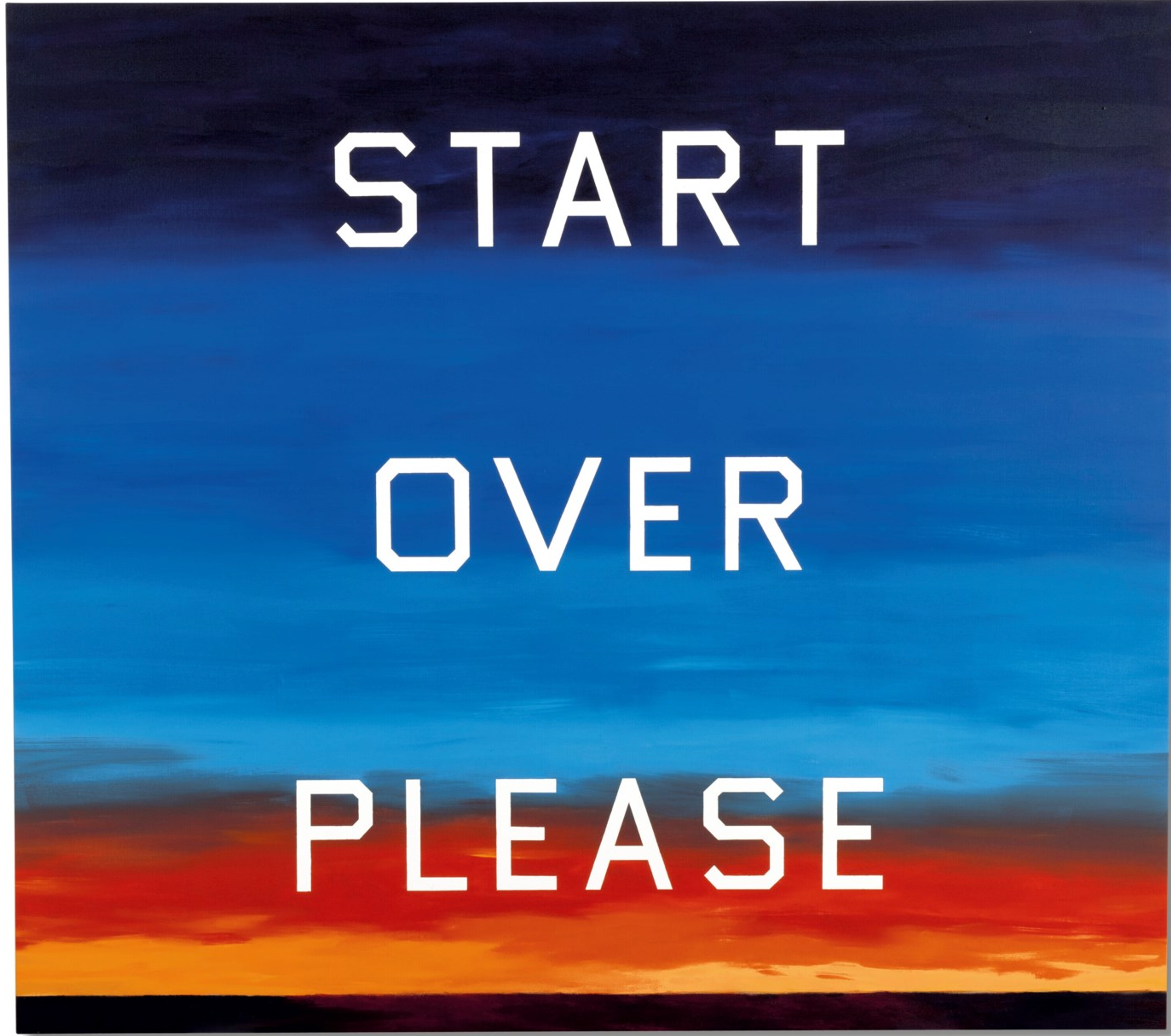 Start Over Please by Ed Ruscha - Christie's 