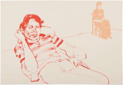 Johnny And Lindsay - Signed Print by David Hockney 1979 - MyArtBroker