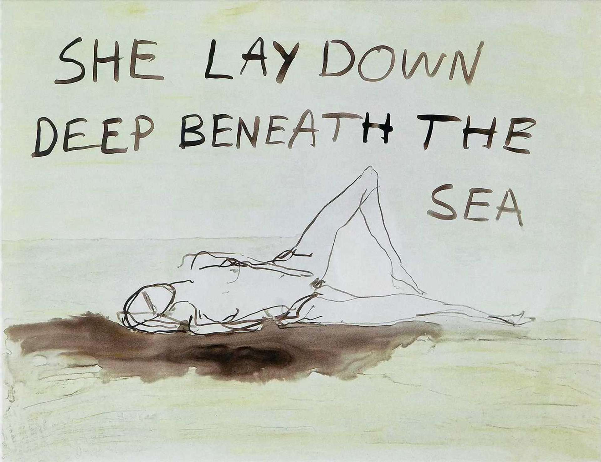 She Lay Down - Signed Print by Tracey Emin 2020 - MyArtBroker