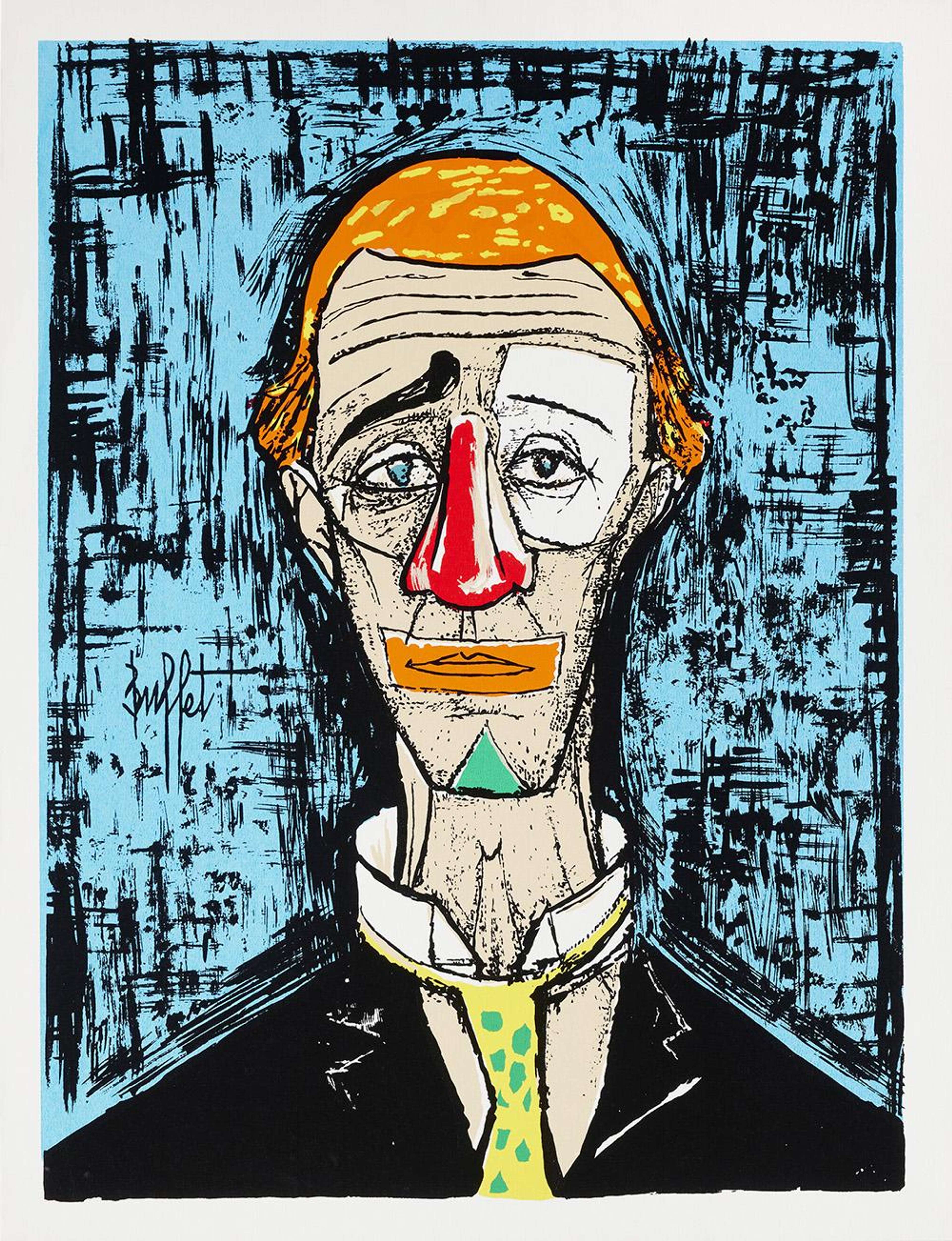 Tete De Clown - Unsigned Print by Bernard Buffet 1955 - MyArtBroker