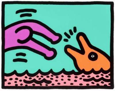 Pop Shop V, Plate I - Signed Print by Keith Haring 1989 - MyArtBroker