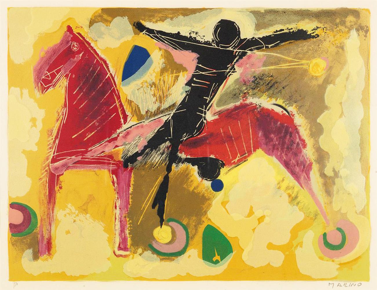Marino Marini From Color To Form V (Signed Print) 1969 | For