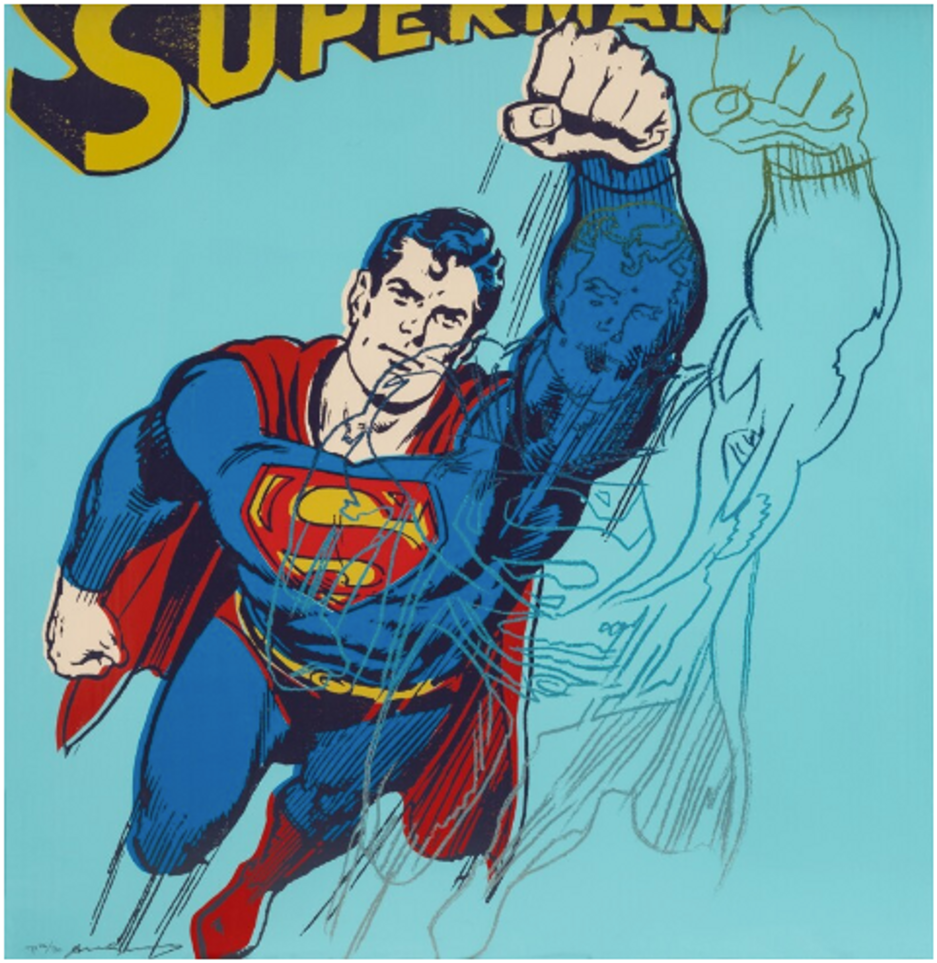 Superman, a Trial Proof - by Andy Warhol