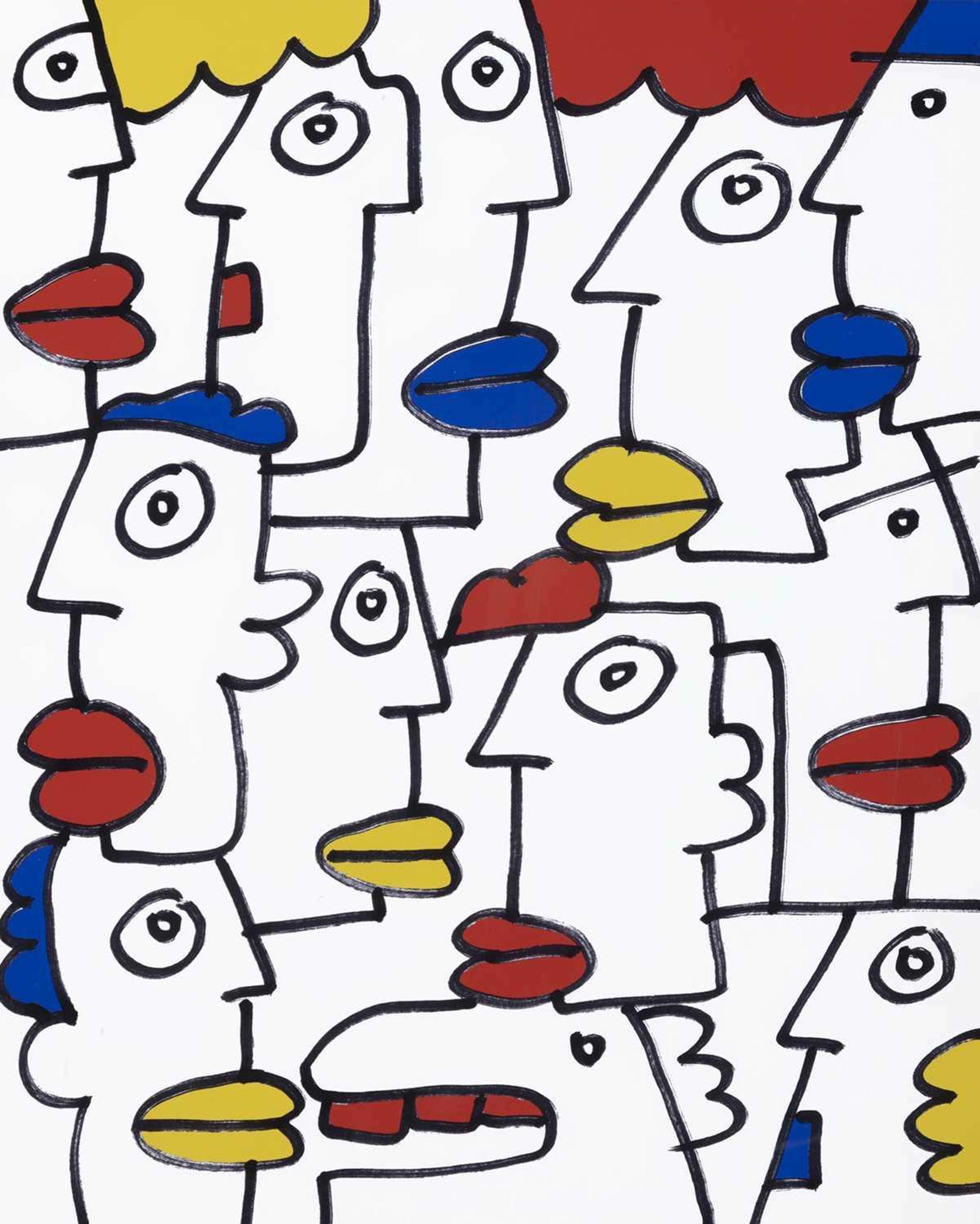 Multi Noir - Signed Print by Thierry Noir 2009 - MyArtBroker