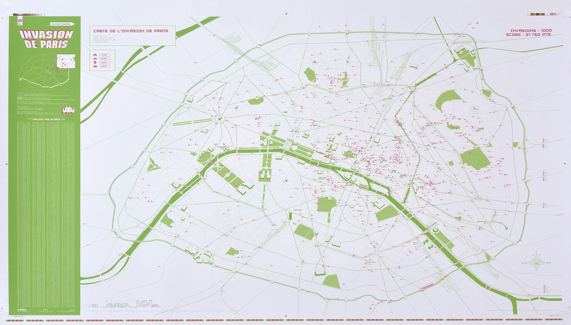 Maps by Invader Meaning, Analysis & Auction Results | MyArtBroker