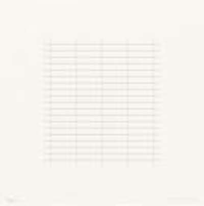 On A Clear Day 19 - Signed Print by Agnes Martin 1973 - MyArtBroker