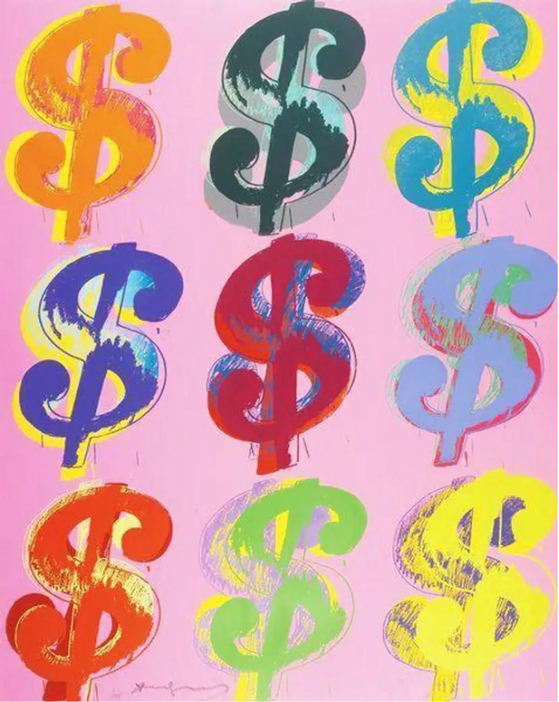 Dollar Sign 9 (F. & S. II.285) by Andy Warhol