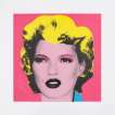 Kate Moss (dark pink) - Signed Print