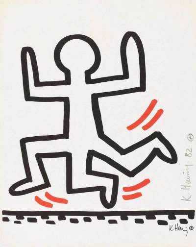 Bayer Suite 6 - Signed Print by Keith Haring 1982 - MyArtBroker