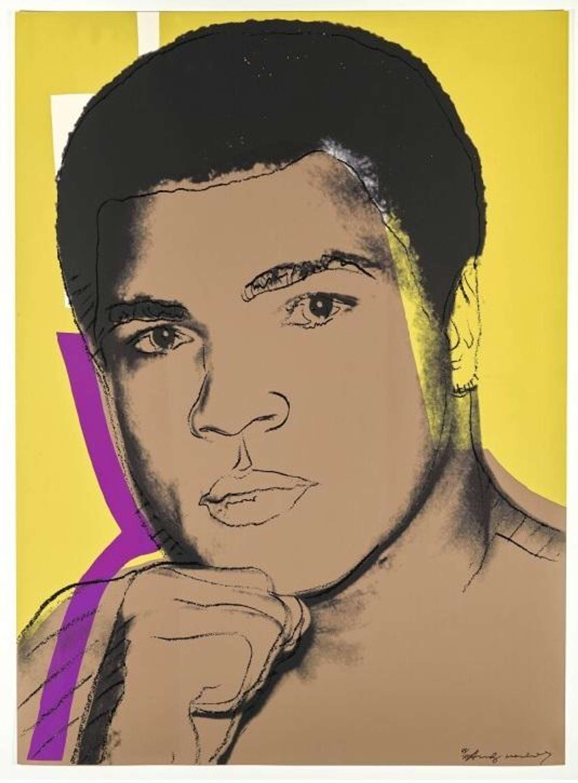 Andy Warhol: Muhammad Ali (F. & S. II.182) - Signed Print