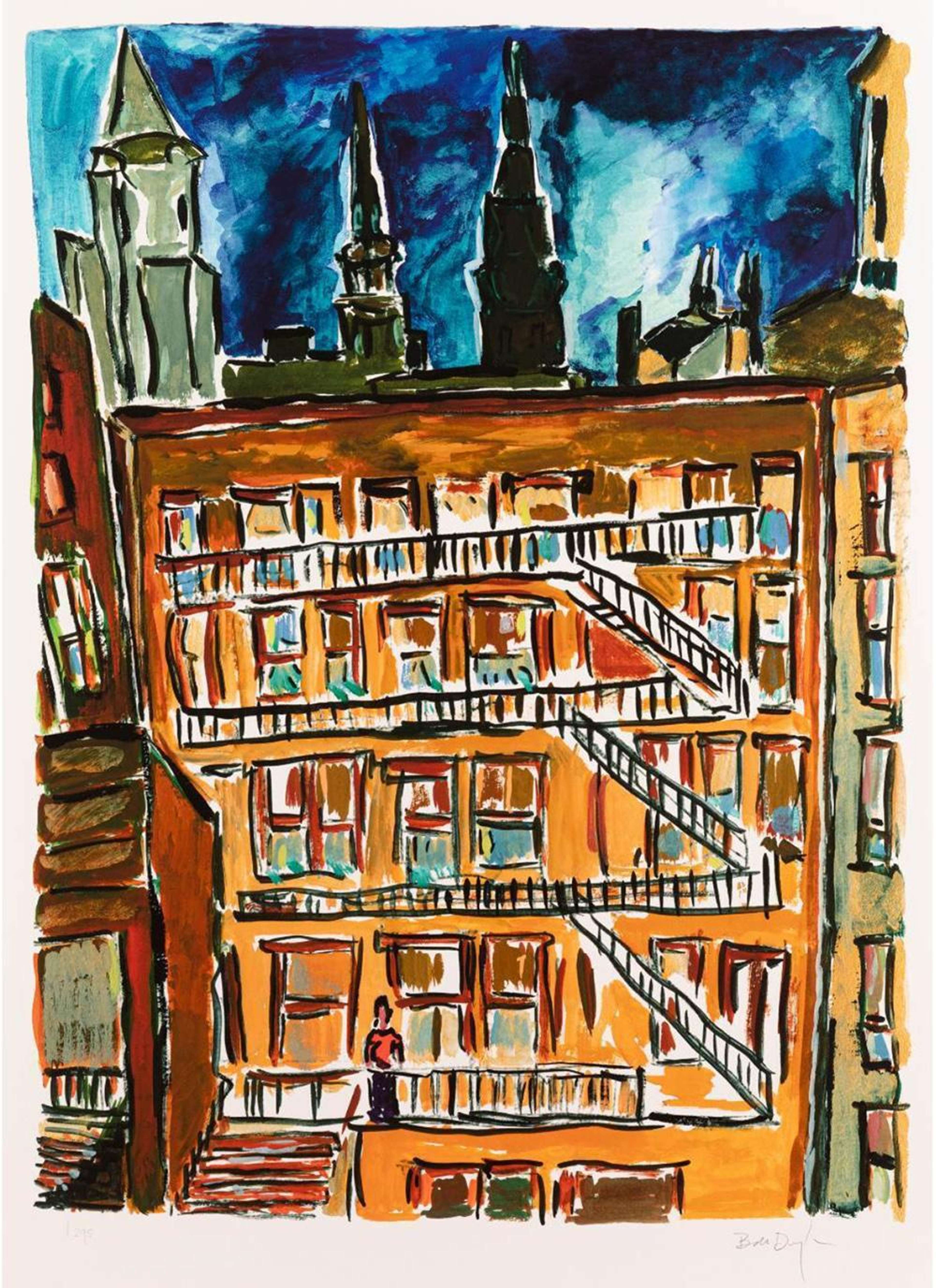 Cityscape (2014) - Signed Print by Bob Dylan 2014 - MyArtBroker