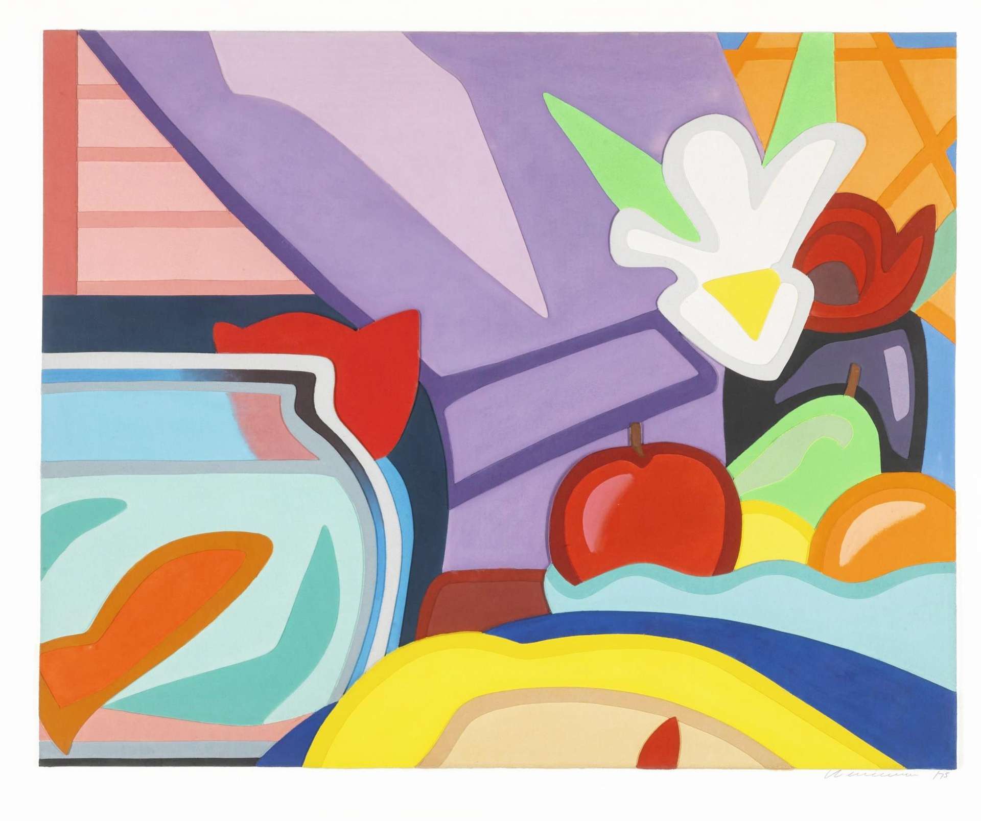 Still Life With Blonde And Goldfish - Signed Print by Tom Wesselmann 2000 - MyArtBroker