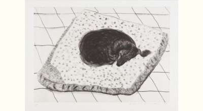 Dog Etching No. 4 - Signed Print by David Hockney 1998 - MyArtBroker