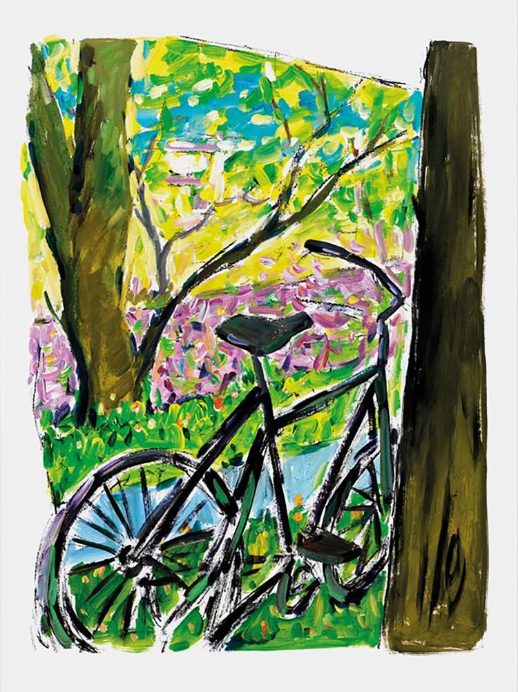 Bob Dylan Bicycle (2018) (Signed Print) 2018