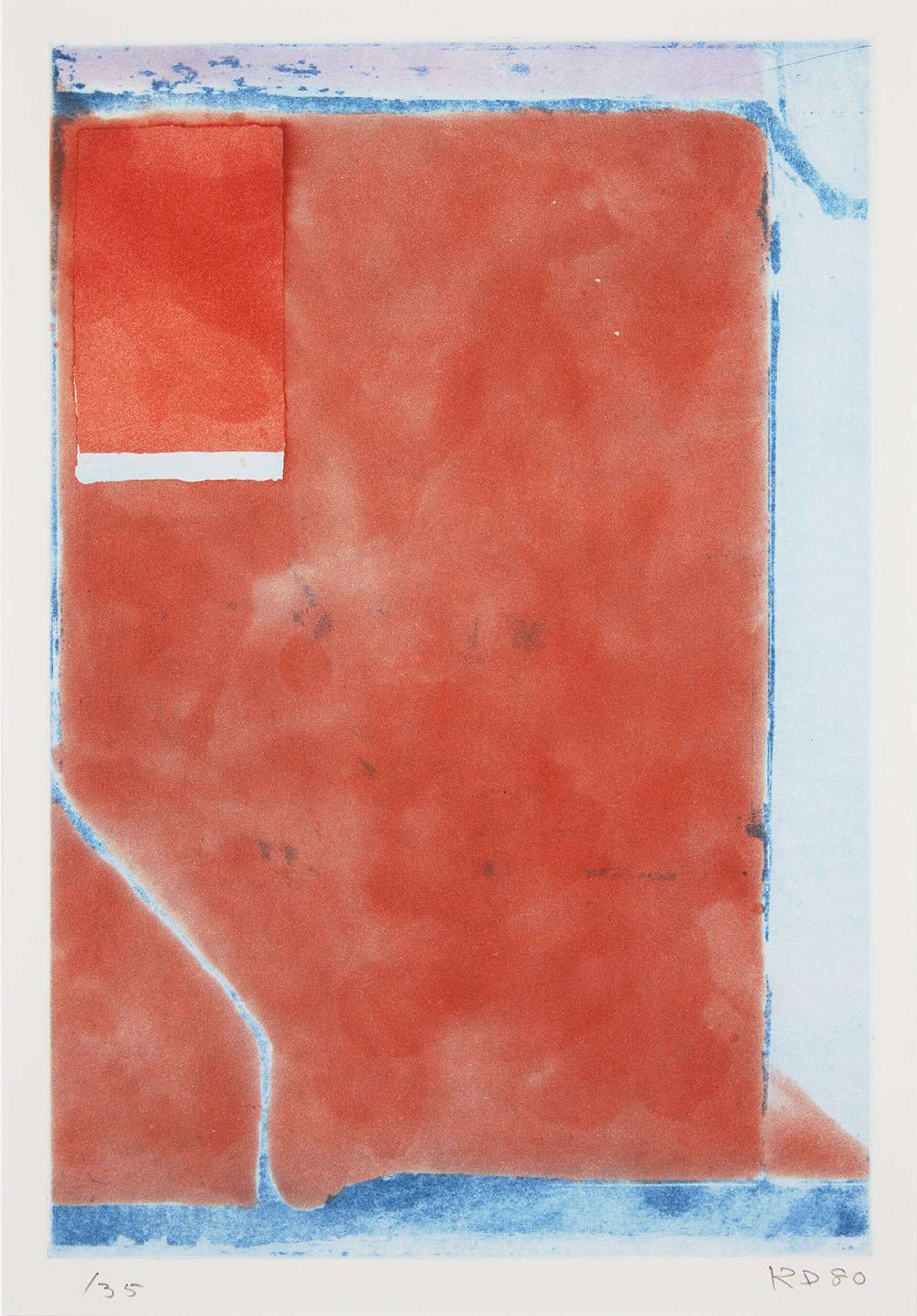 Small Red - Signed Print by Richard Diebenkorn 1980 - MyArtBroker