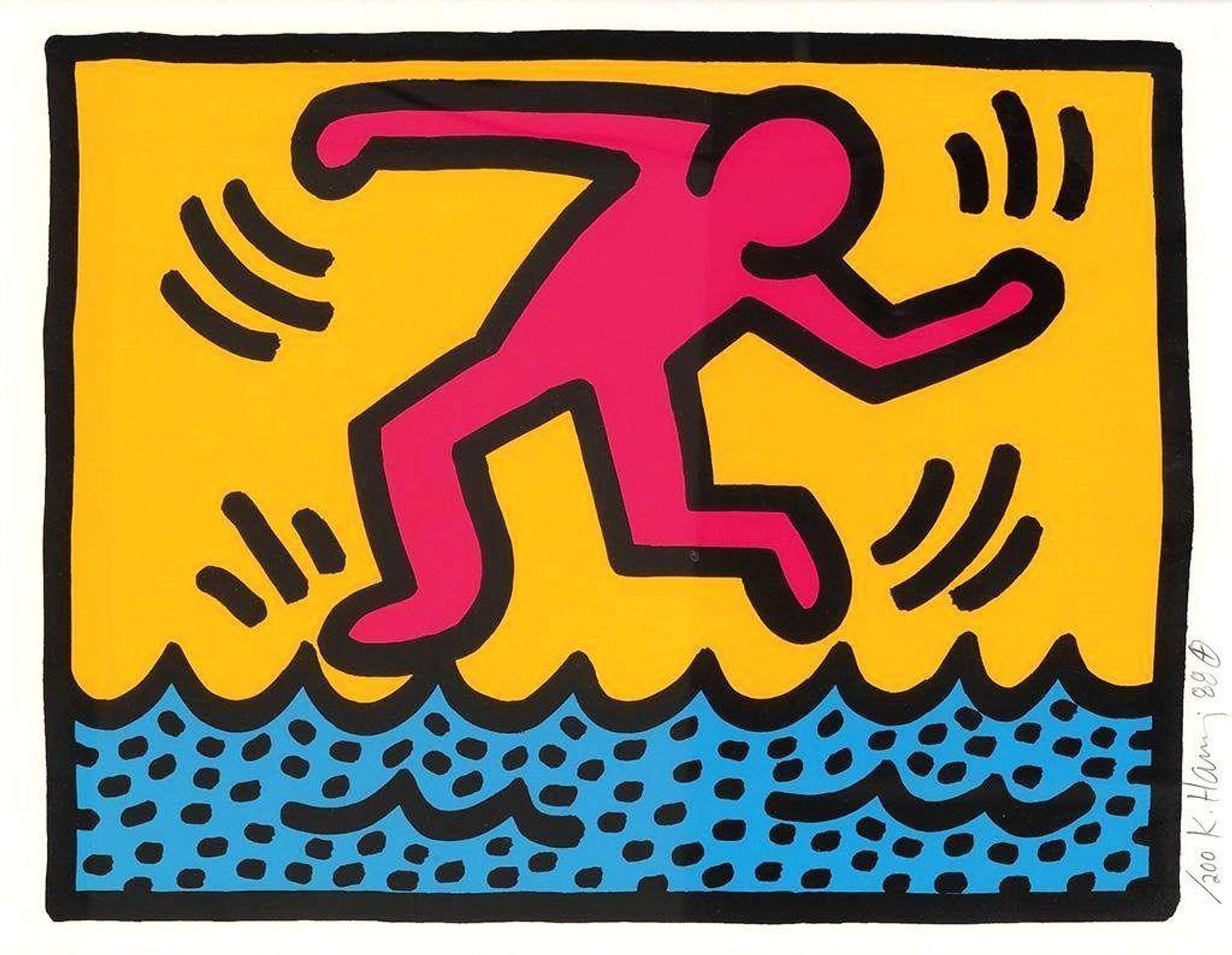 Pop Shop II, Plate II - Signed Print by Keith Haring 1988 - MyArtBroker
