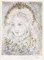 Salvador Dali: Portrait De Marguerite (Faust) - Signed Print
