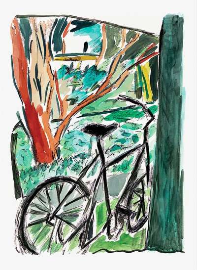 Bicycle Medium (2013) - Signed Print by Bob Dylan 2013 - MyArtBroker
