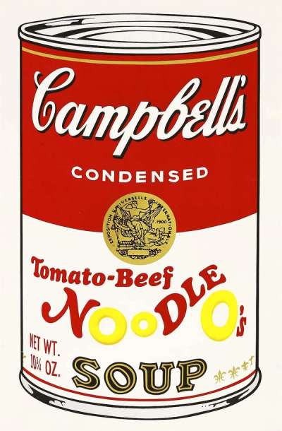 Campbell’s Soup II, Tomato Beef Noodle O’s, (F. & S. II.61) - Signed Print by Andy Warhol 1969 - MyArtBroker