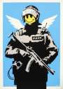 Banksy: Flying Copper - Unsigned Print
