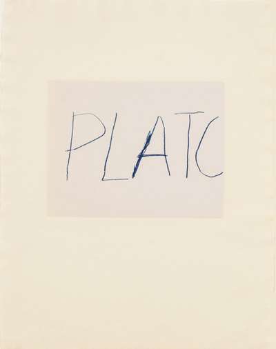 Plato - Signed Print by Cy Twombly 1978 - MyArtBroker