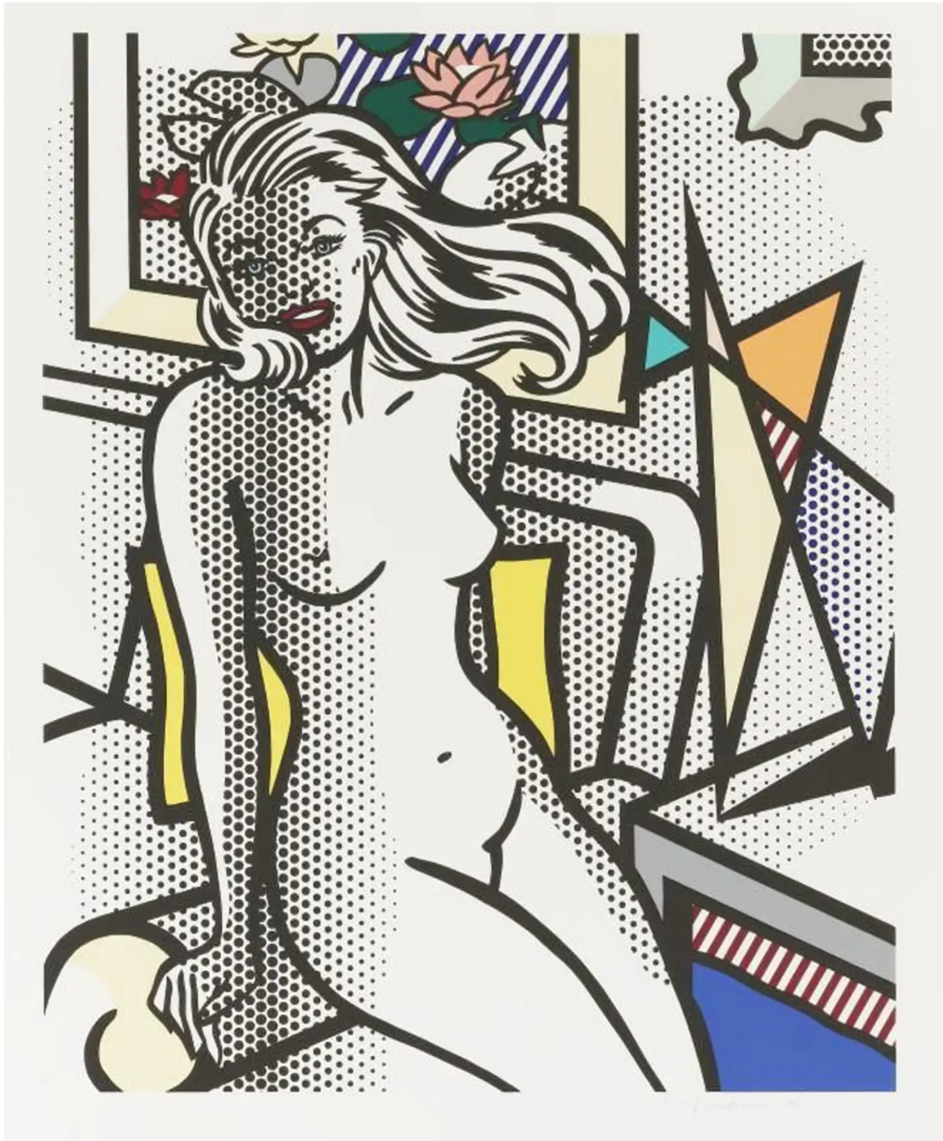 Nude With Yellow Pillow by Roy Lichtenstein