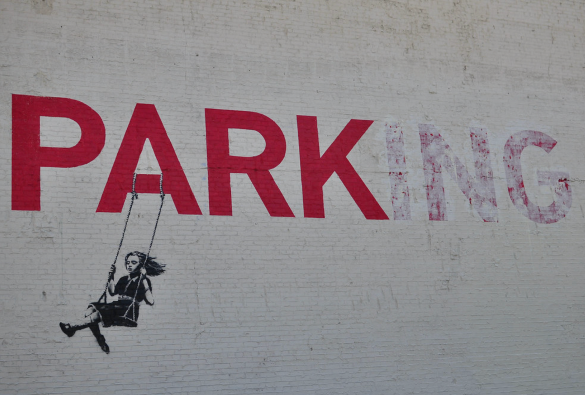 Swing Girl by Banksy 