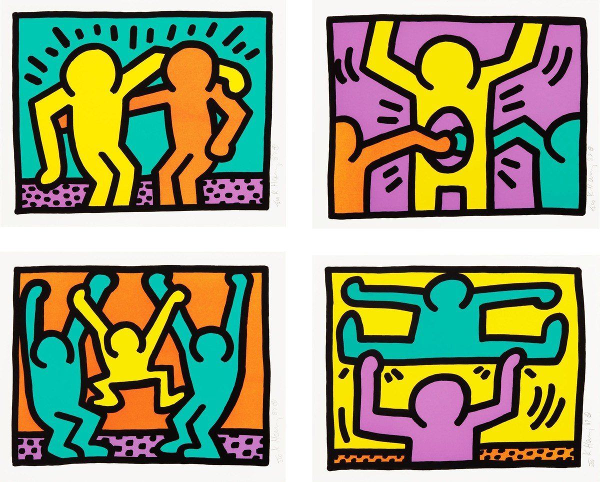 Keith Haring Love Sticker Sheet - SFMOMA Museum Store