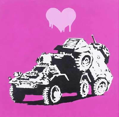 Every Time I Make Love To You I Think Of Someone Else - Unsigned Spray Paint by Banksy 2003 - MyArtBroker