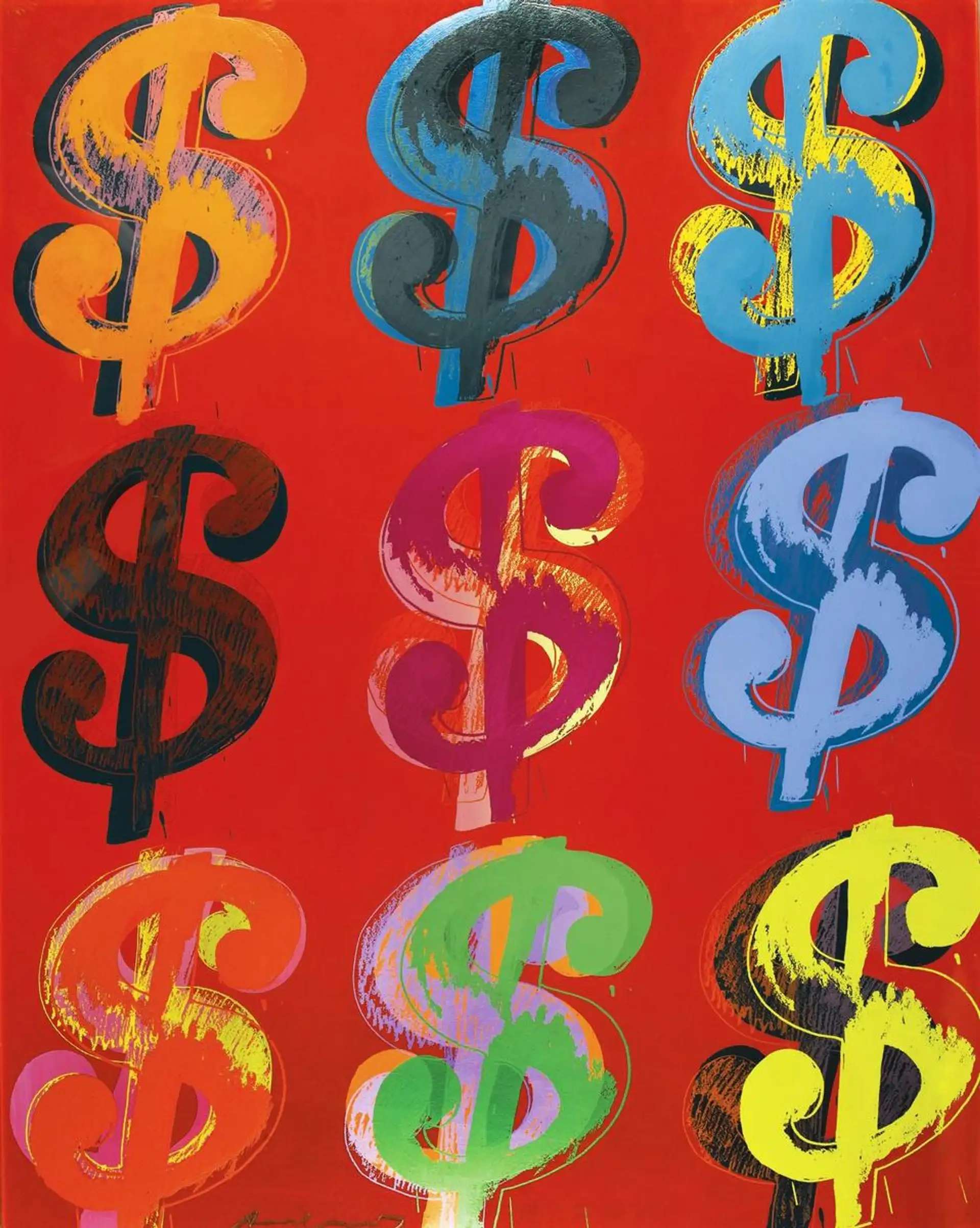 Dollar Sign 9 by Andy Warhol